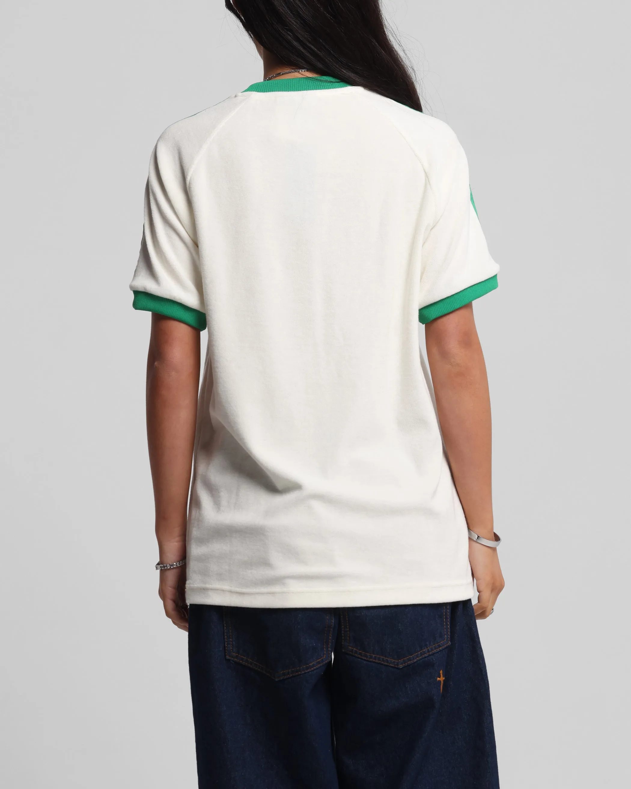 Adidas Originals 70's Cali T-Shirt Off White StretchReinforcedArmholes Bold Look