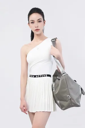 Shock Resistant Asymmetry Luxe One-Shoulder Tank