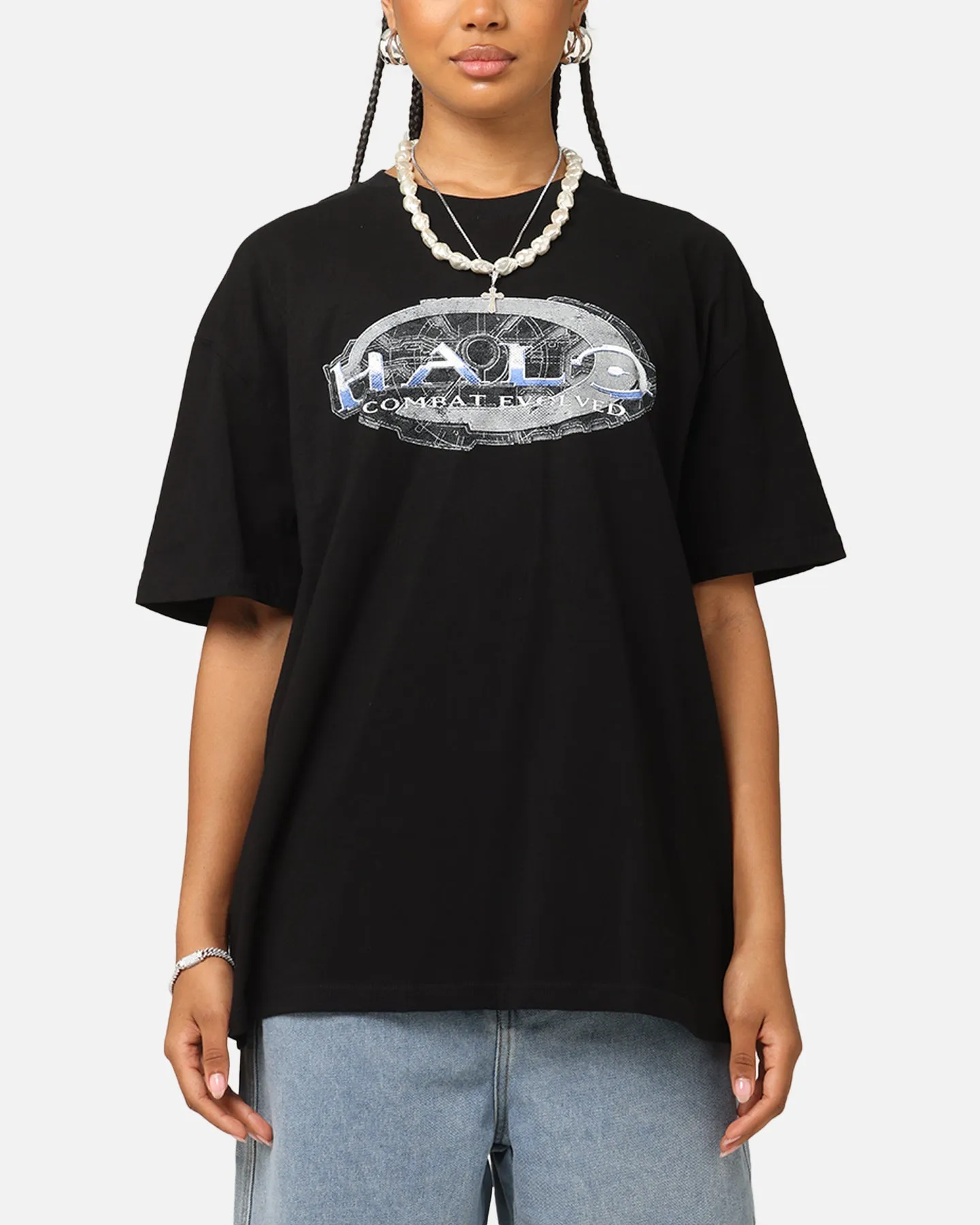 elastic waistband Goat Crew X Halo Halo Combat Evolved Heavyweight T-Shirt Black