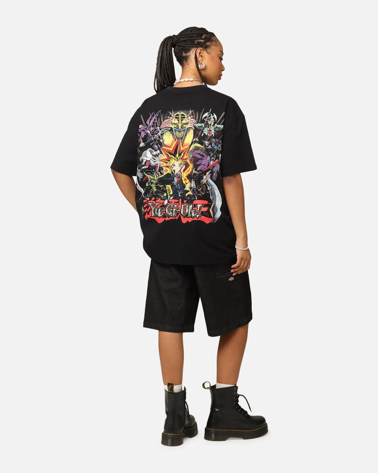 All-Season Comfort Wear Goat Crew X Yu-Gi-Oh! Yugi Mutou Heavy T-Shirt Black