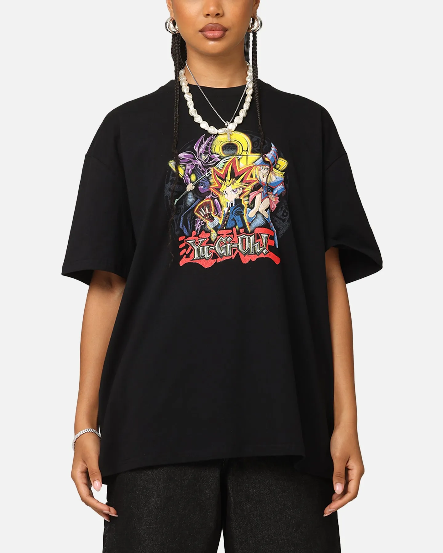 Goat Crew X Yu-Gi-Oh! Yugi Mutou Heavy T-Shirt Black LayeredHemDetails Good stretch
