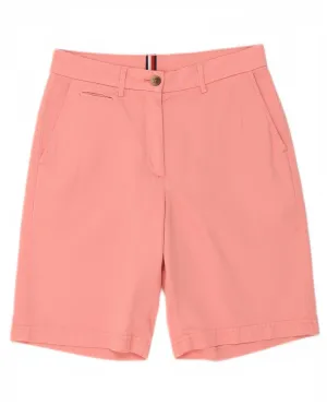 TOMMY HILFIGER Womens Chino Shorts UK 8 Small W30 Pink Cotton swim trunks Seam Free Construction