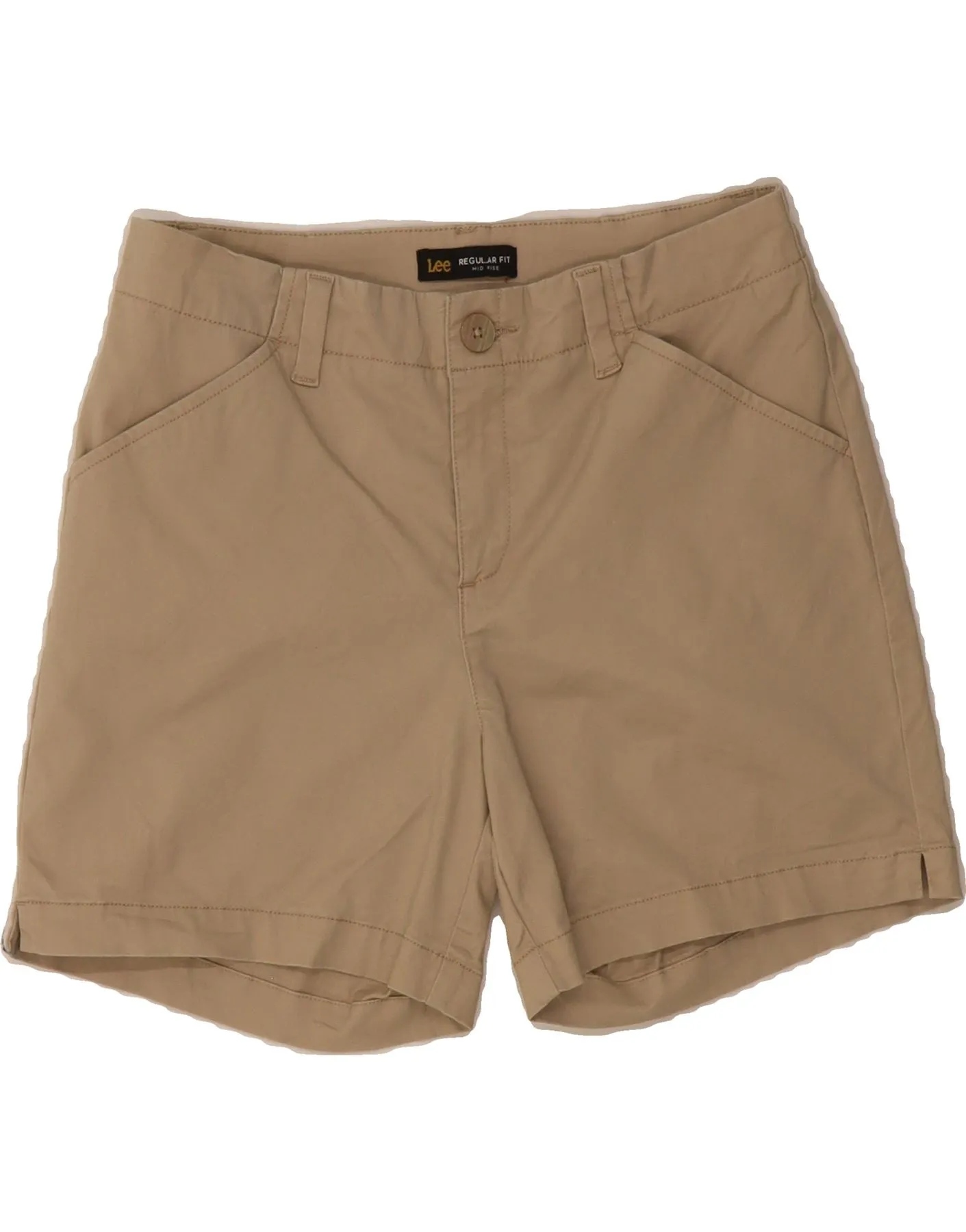 Silk Touch cycling attire LEE Womens Regular Fit Mid Rise Casual Shorts W30 Medium  Beige