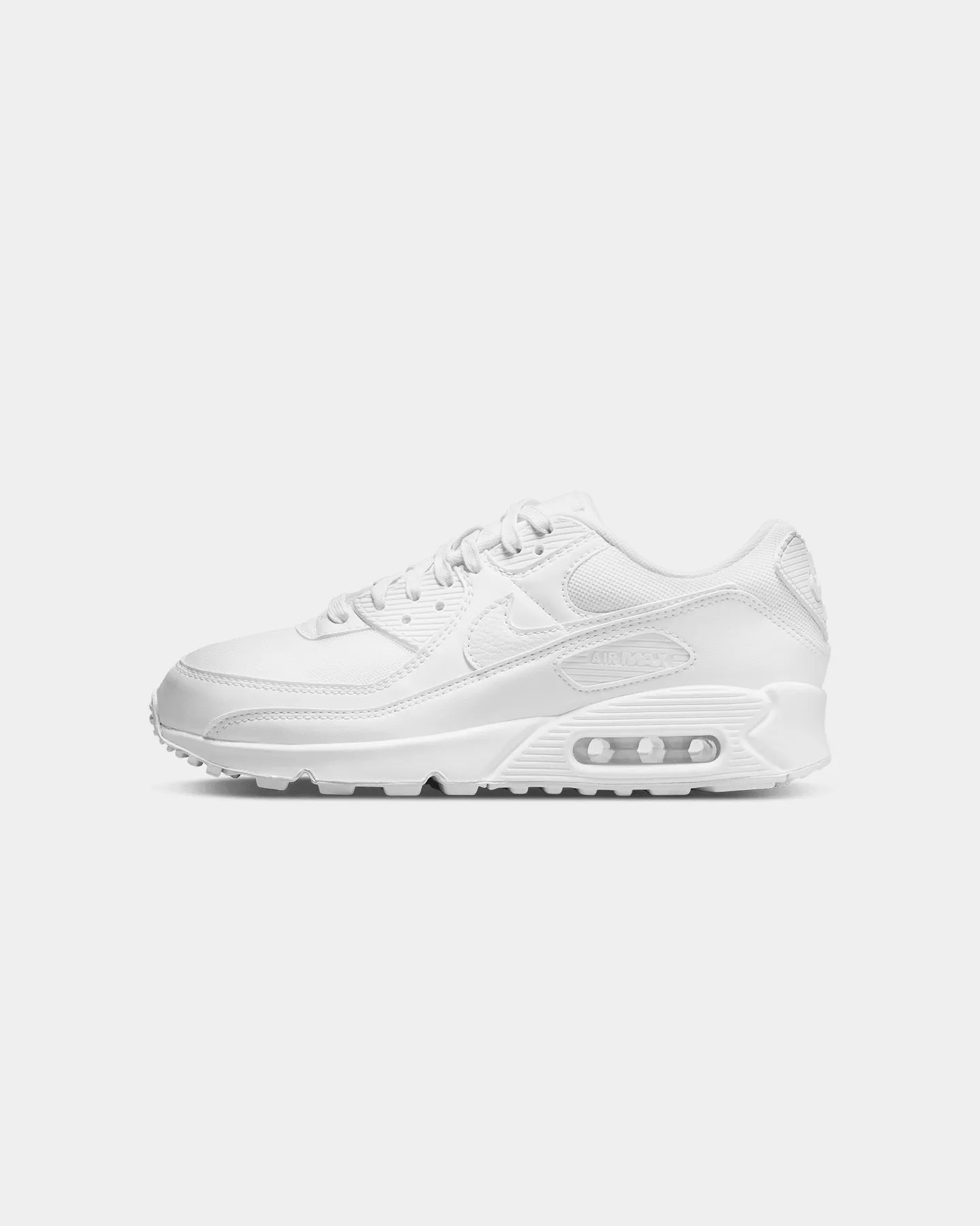 Quick Dry Fabric Technology Secure Nike Women's Air Max 90 White/White