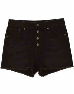 Chill Design J. CREW Womens Denim Shorts W27 Small Black Cotton