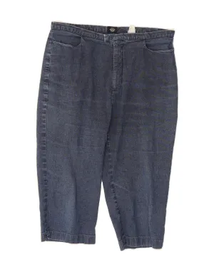 DOCKERS Womens Khakis Denim Bermuda Shorts Size 16 Large W32  Navy Blue Light Stretch