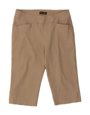 Chill Vibe Sleepwear LEE Womens Sculpting Mid Rise Bermuda Shorts US 10 Large W34  Beige