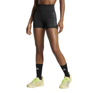 adidas Wmn OPT 3S Short 4in Black Double Layered Construction