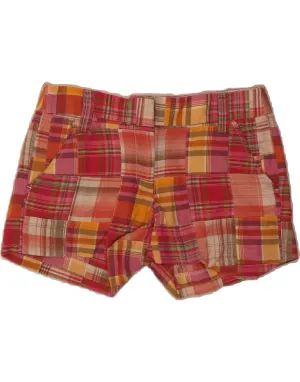 club wear J. CREW Womens Low Waist Chino Shorts US 0 XS W30 Multicoloured Patchwork