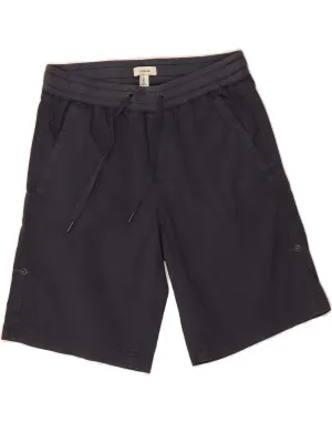 Tennis wear L.L.BEAN Womens Casual Shorts XS W27 Navy Blue Cotton