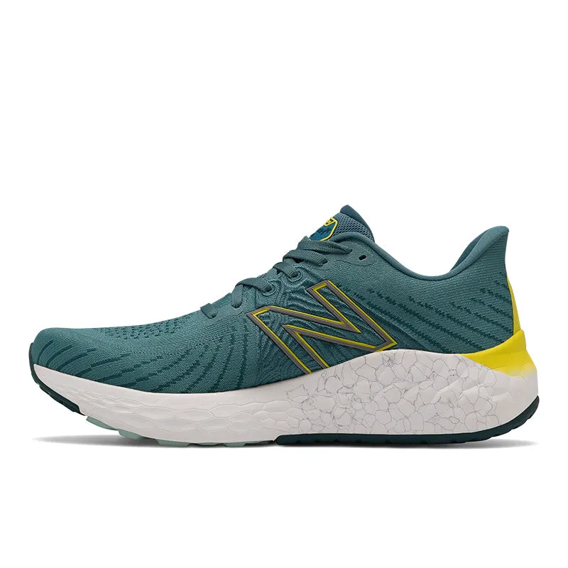 Fresh Foam X Vongo v5 - Deep Sea with Sulphur Yellow - Men's anti - odor running shoes