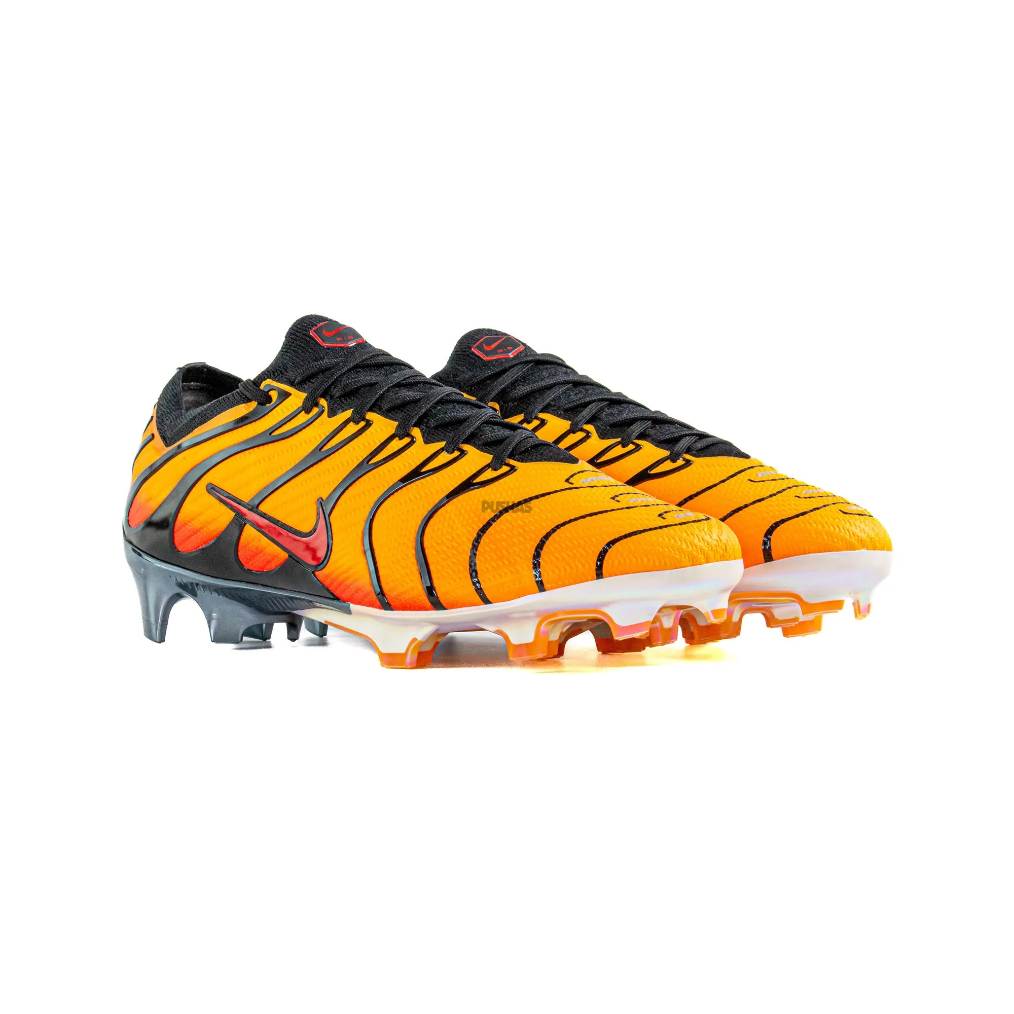 running in summer shoes Snug Heel Cup Nike Mercurial Vapor 15 Elite FG x Air Max Plus 'Sunset' (2024)