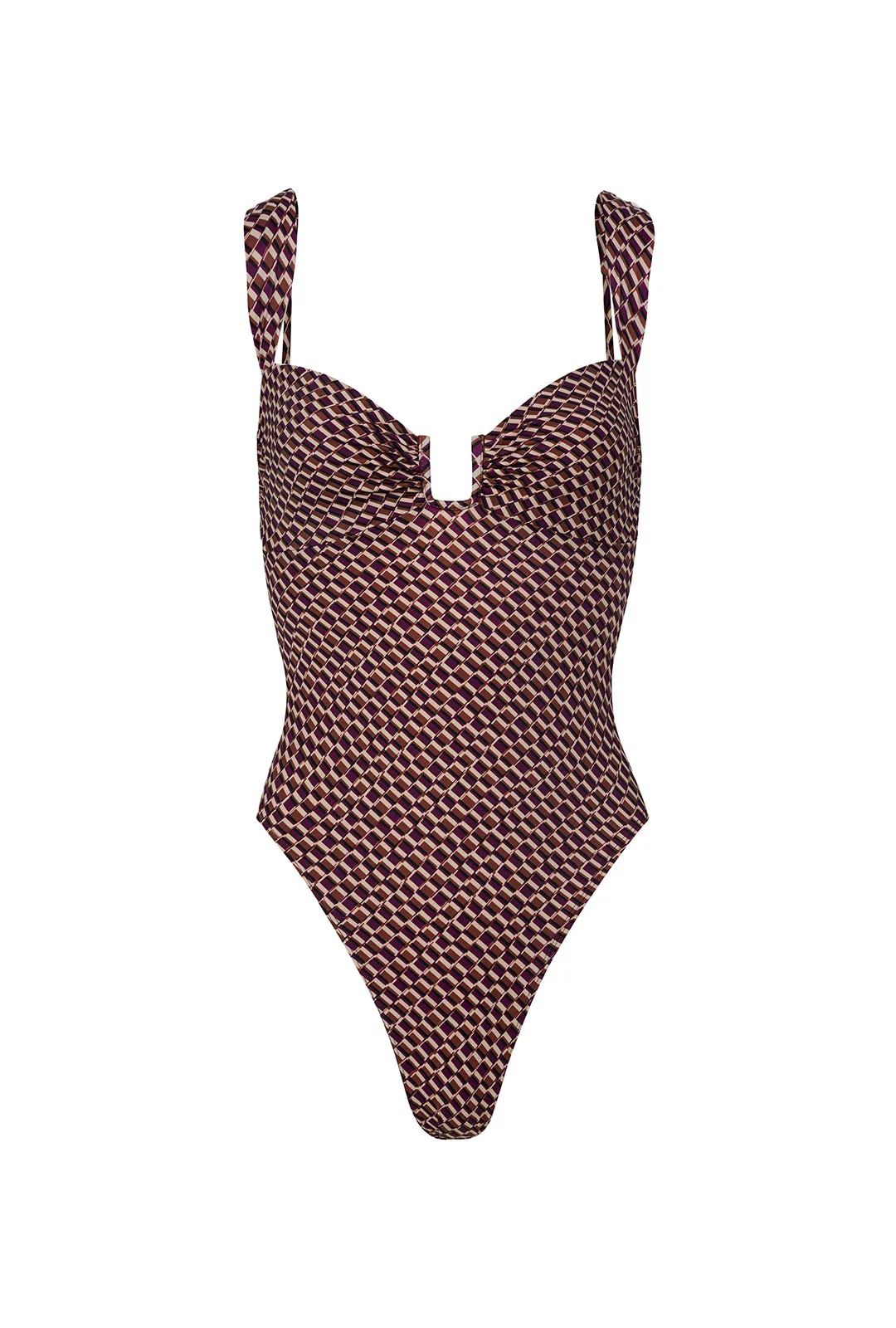 Cannes One Piece - Vintage Geo Print Vacation-Must-Have