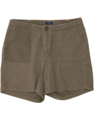 multiple pockets TaglessLabeling DOCKERS Womens Chino Shorts US 12 Large W32 Khaki Cotton