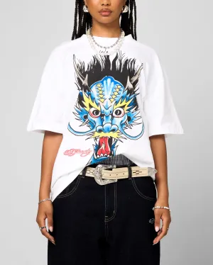 Camping attire Outdoor Trend Ed Hardy Blue Dragon T-Shirt White