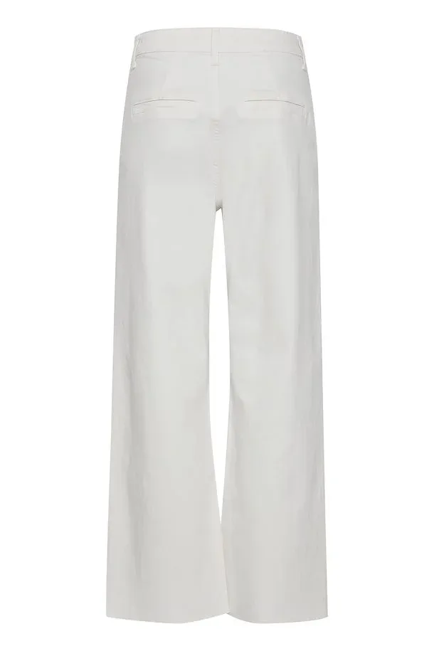 b.yuong Pantalone a vita alta Kato Bylydia Cropped Jeans 20812692 114800 bianco Simple Comfort