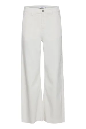 All Round Piece Light Washed b.yuong Pantalone a vita alta Kato Bylydia Cropped Jeans 20812692 114800 bianco