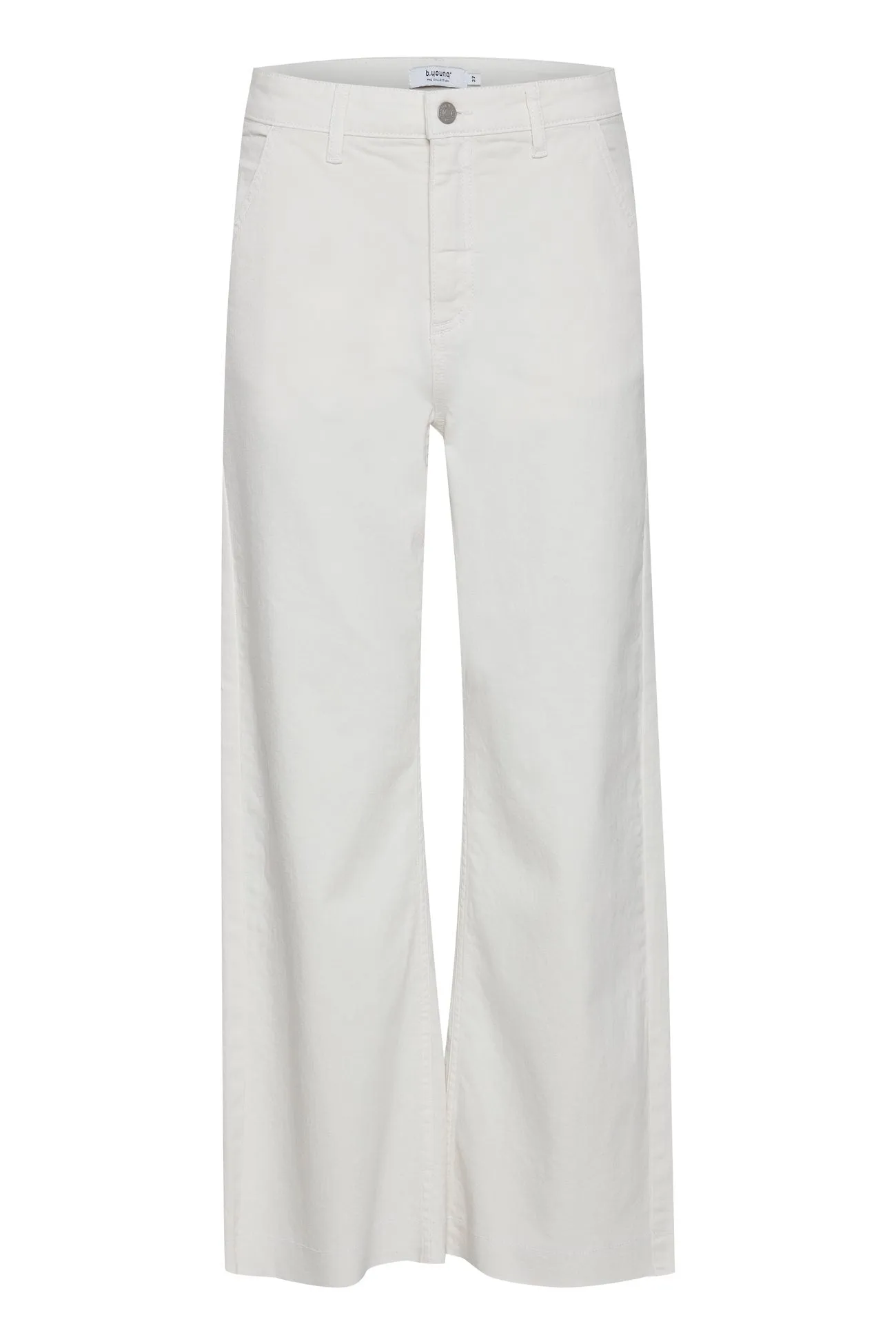 All Round Piece Light Washed b.yuong Pantalone a vita alta Kato Bylydia Cropped Jeans 20812692 114800 bianco