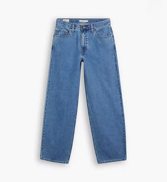 Stone Wash Finish Simple Style Levi's Pantaone Jeans da donna Oversize Dad A34940013 hold my purse-blu