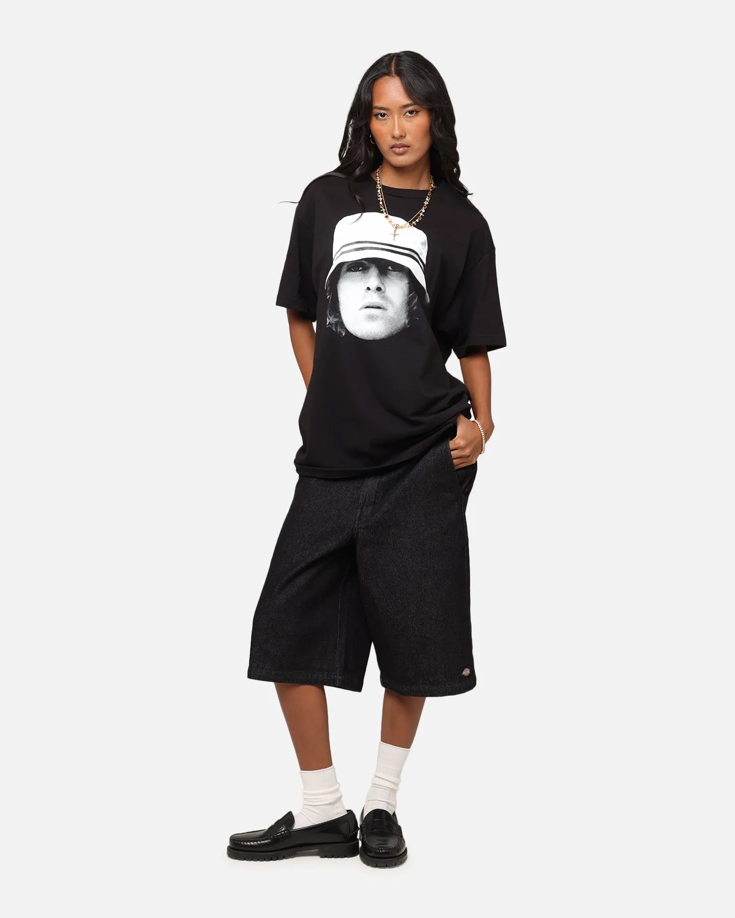 Liam Gallagher Bucket Hat T-Shirt Black Outdoor Ready