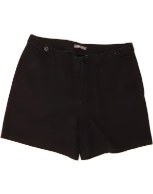 DOCKERS Womens High Rise Chino Shorts US 16 2XL W34 Black Cotton Casual Wear