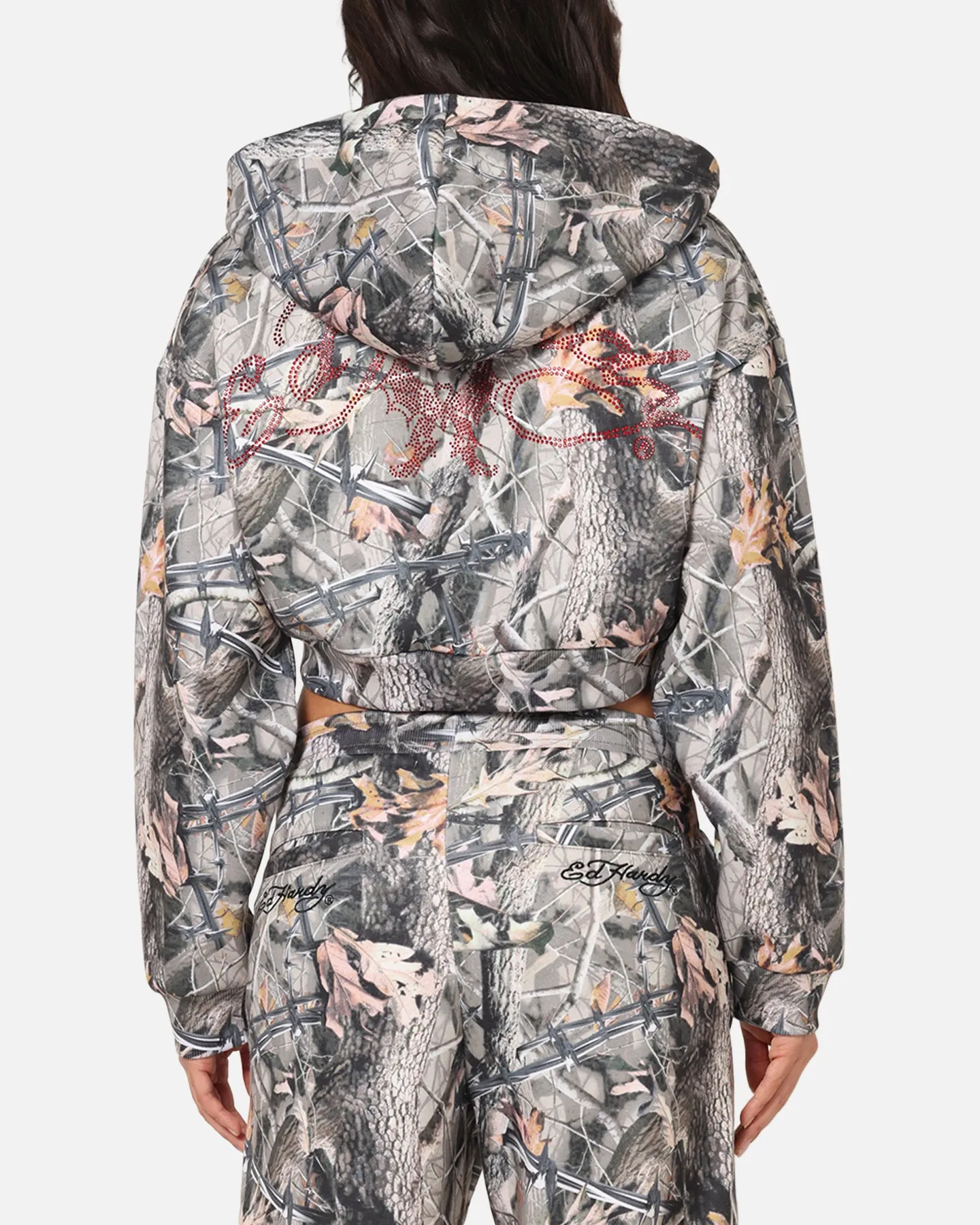 Golf Apparel Ed Hardy Women's Butterfly Effect Hoodie Real Tree Camo