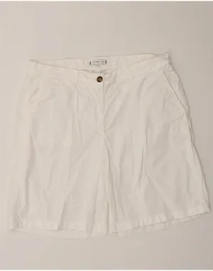 TOMMY HILFIGER Womens Chino Shorts UK 14 Large W34  White Cotton Hassle free maintenance