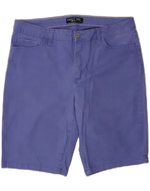 Subtle Charm LEE Womens Riders Denim Mid Rise Bermuda Shorts US 14 XL W36  Purple