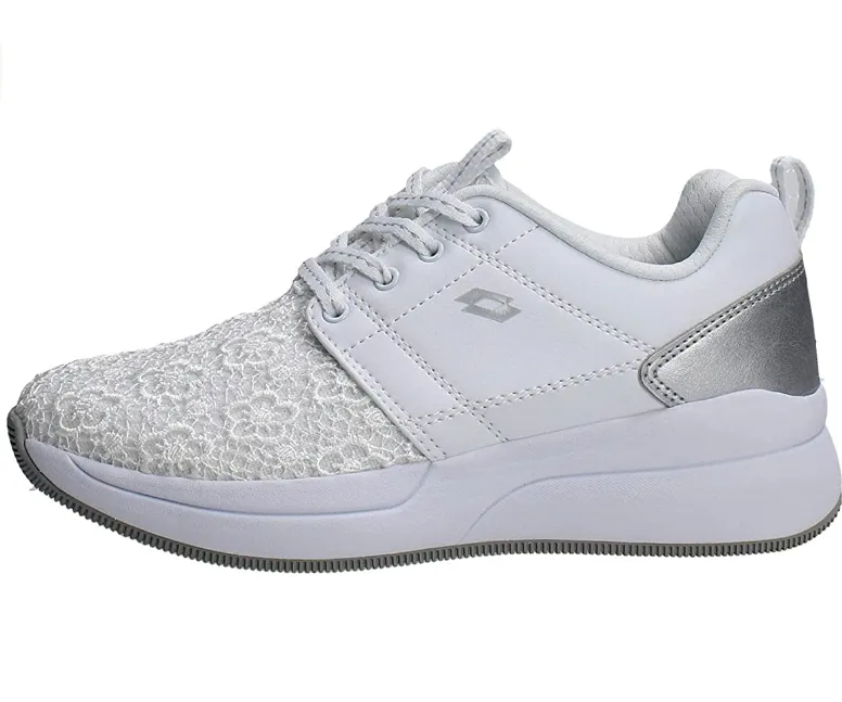 daily - use Heel support cup Lotto scarpa sneakers da donna Iris II Amf S7660 bianco argento