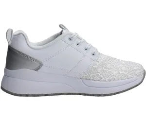 Lotto scarpa sneakers da donna Iris II Amf S7660 bianco argento Road grip