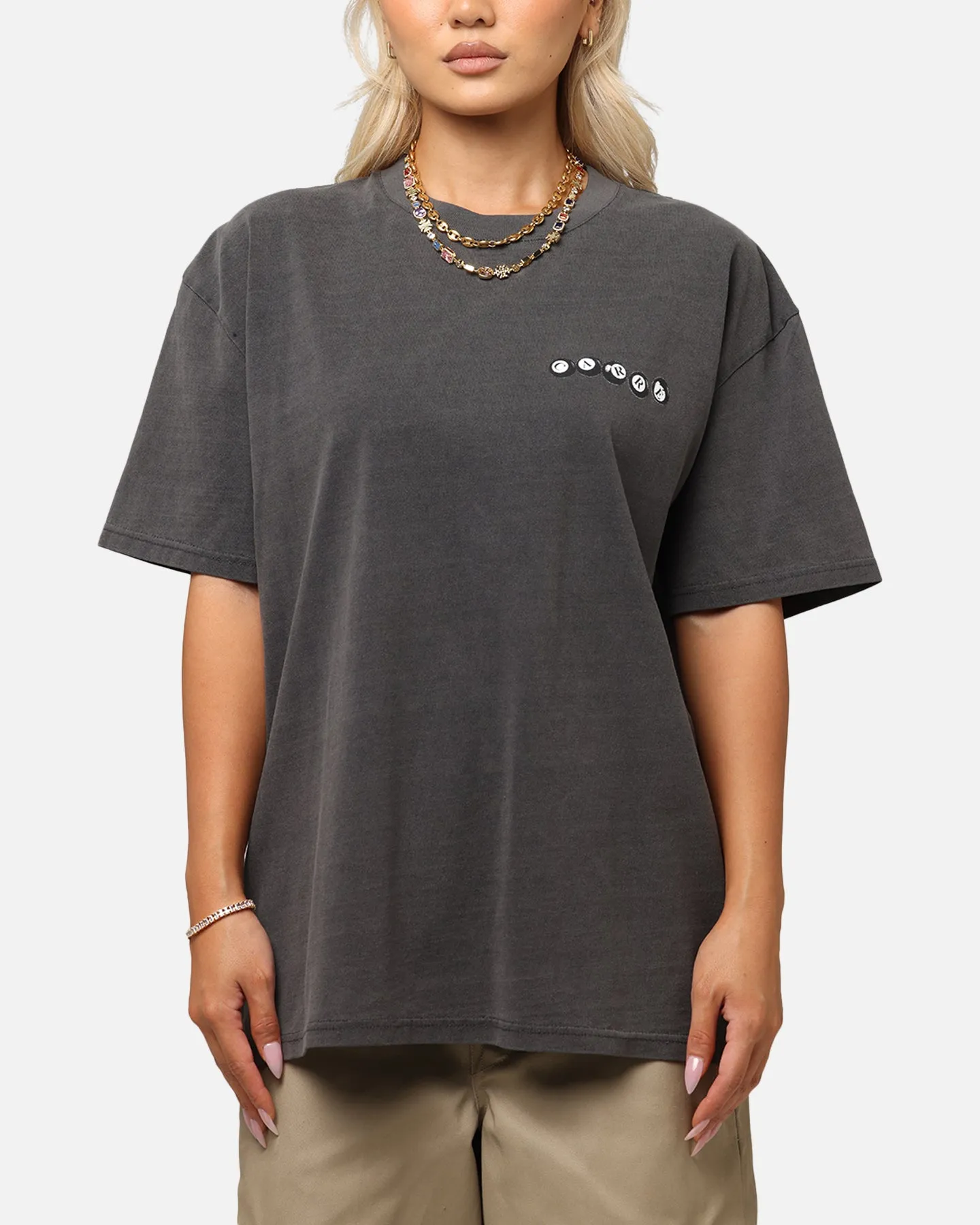 Carre Break T-Shirt Black Wash Active Look