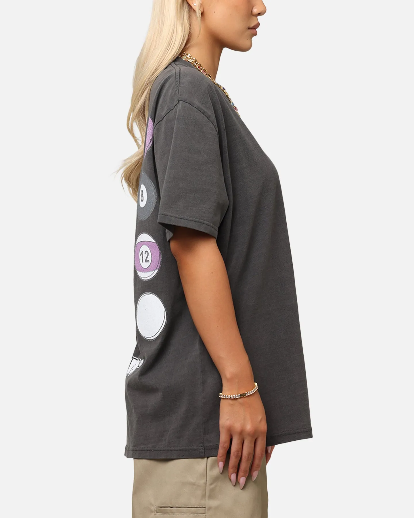 Sleek Fit Chafe Free Armhole Carre Break T-Shirt Black Wash