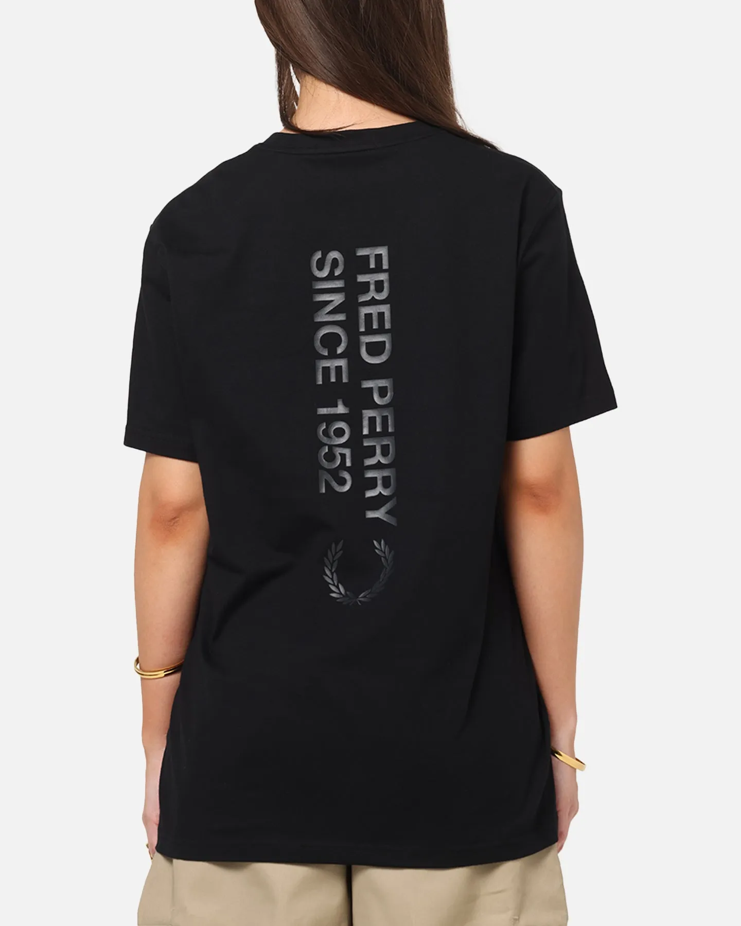 Indoor clothing Seamless construction Fred Perry Bold Branding T-Shirt Black