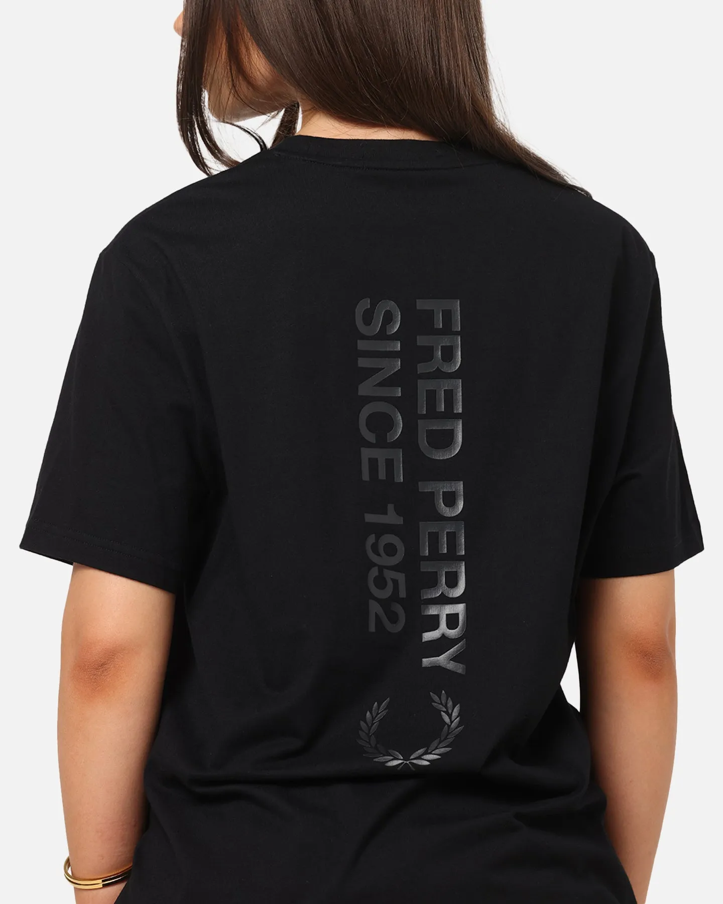 Fred Perry Bold Branding T-Shirt Black Cozy Touch