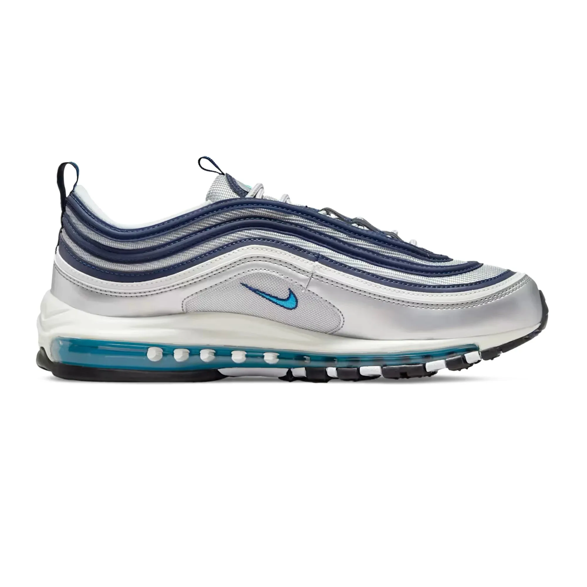 Nike Air Max 97 'Metallic Silver Chlorine Blue' (2022) Arch Comfort Footbed
