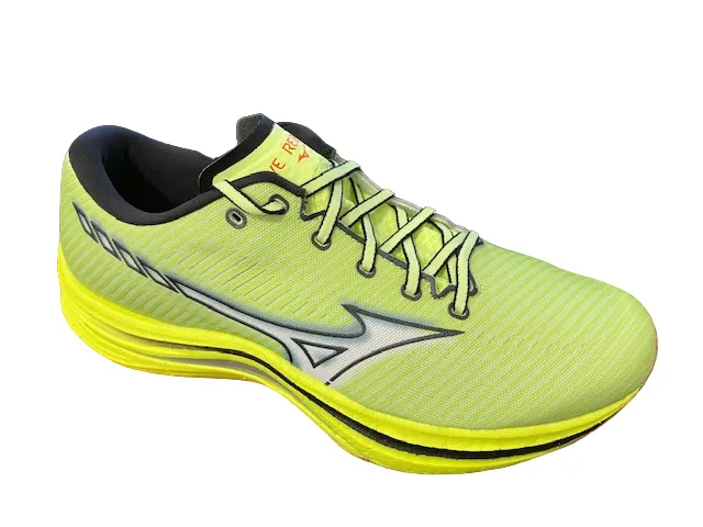 Mizuno Scarpa a corsa da uomo Wave Rebellion J1GC211702 neolime-white-neonflame running in a chairlift area shoes