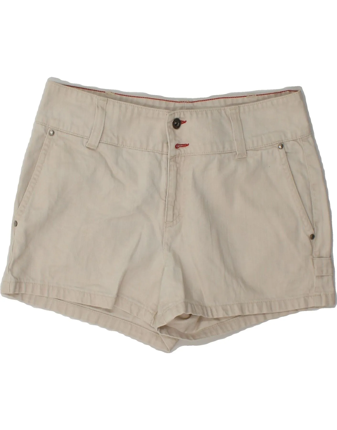 TOMMY HILFIGER Womens Denim Shorts US 8 Medium W30  Off White Cotton Mother's Day gift