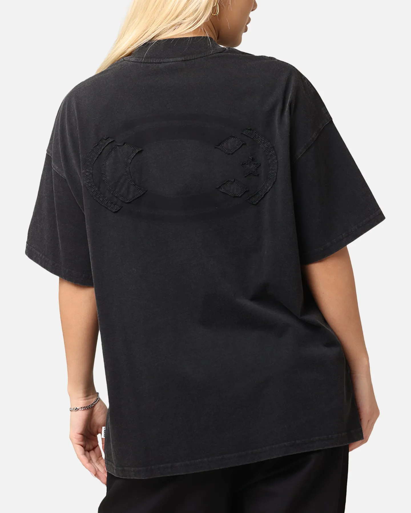 Party fun Cozy Layer Carre Con-Star Oversized T-Shirt Washed Black
