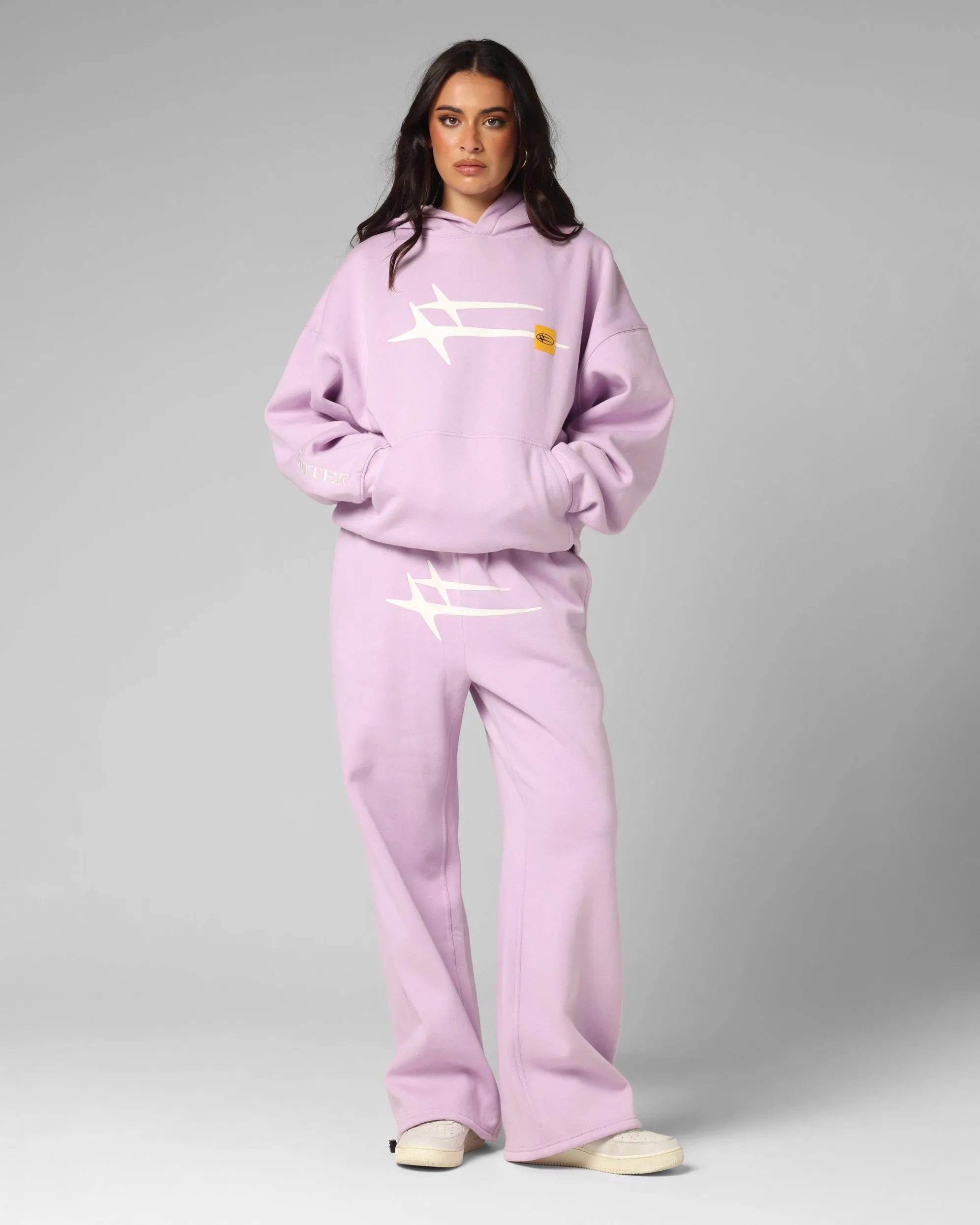 Breathable fabric Urban Spirit Loiter Hybrid Premium Hoodie Lilac
