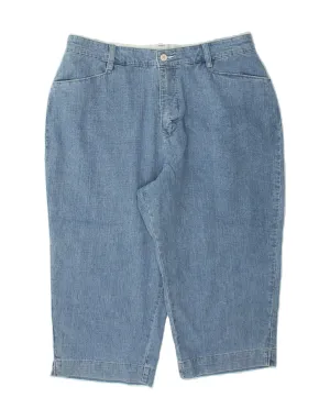 Classic Comfort LEE Womens Petite Bermuda Shorts XL W34 L20 Blue Cotton