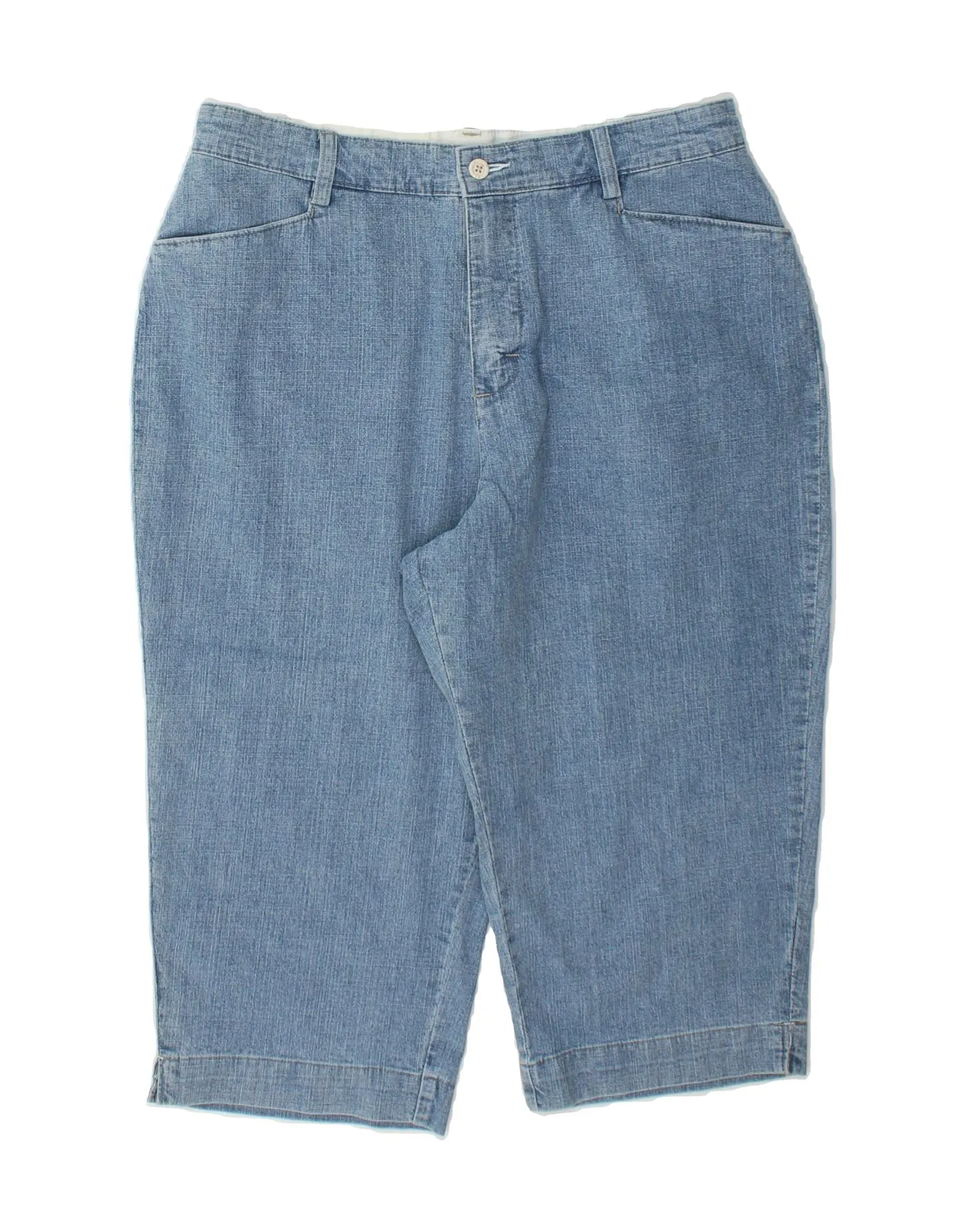 Classic Comfort LEE Womens Petite Bermuda Shorts XL W34 L20 Blue Cotton