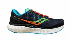 Wear resistant high - arch support Saucony scarpa da corsa da uomo Triumph 18 S20595-25 nero arancio