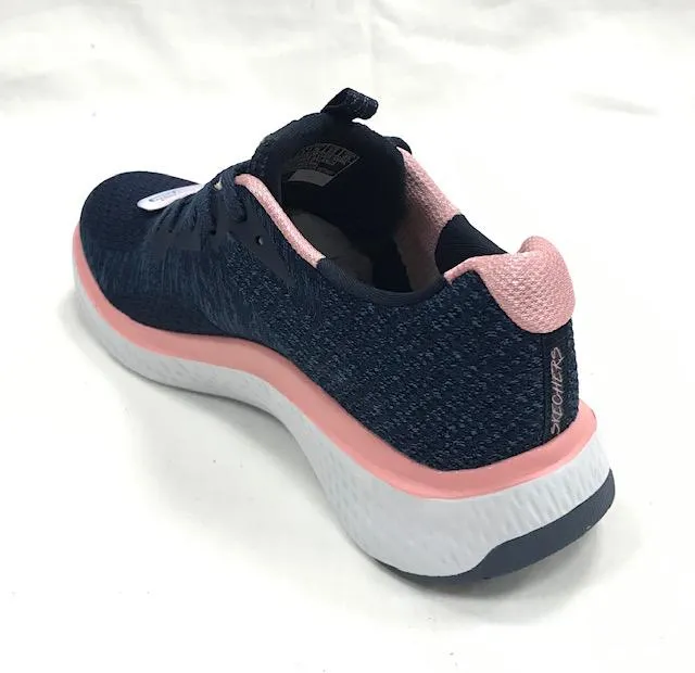 simple design shoes Airflow Channeling Skechers scarpa sportiva da donna Solar Fuse Brisk Escape 13328 NVPK blu-rosa