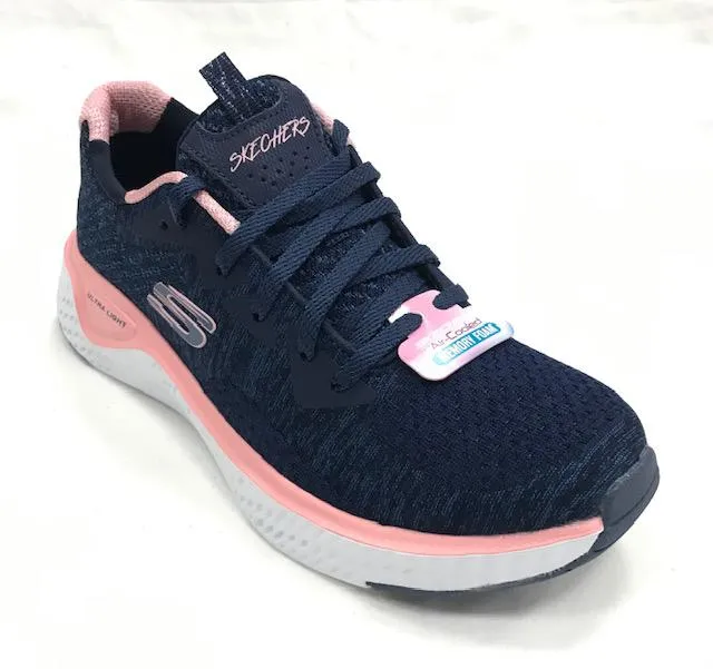 Stable Skechers scarpa sportiva da donna Solar Fuse Brisk Escape 13328 NVPK blu-rosa