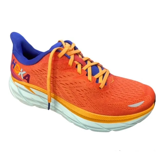 Hoka Clifton 8 1119393-FBLN Scarpe Running Uomo Fiesta-Bluing Max Durable TPU Structure
