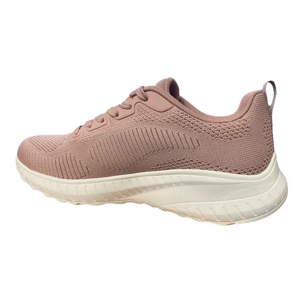 Skechers sneakers da donna Bob Squad Chaos Face Off 117209/BLSH rosso arancio circular - design shoes