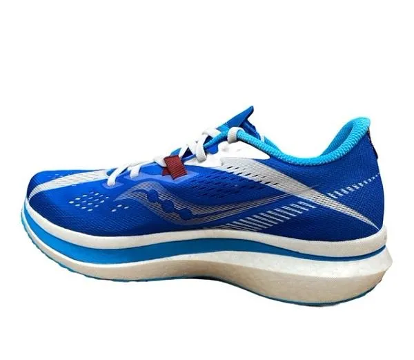 Saucony scarpa running uomo Endorphin Pro 2 S20687-30 royal white Lace Lock Mechanism