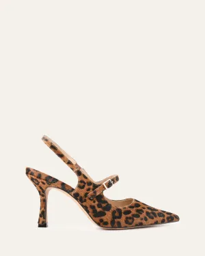 ARCHER HIGH HEELS LEOPARD PRINT LEATHER Natural Material
