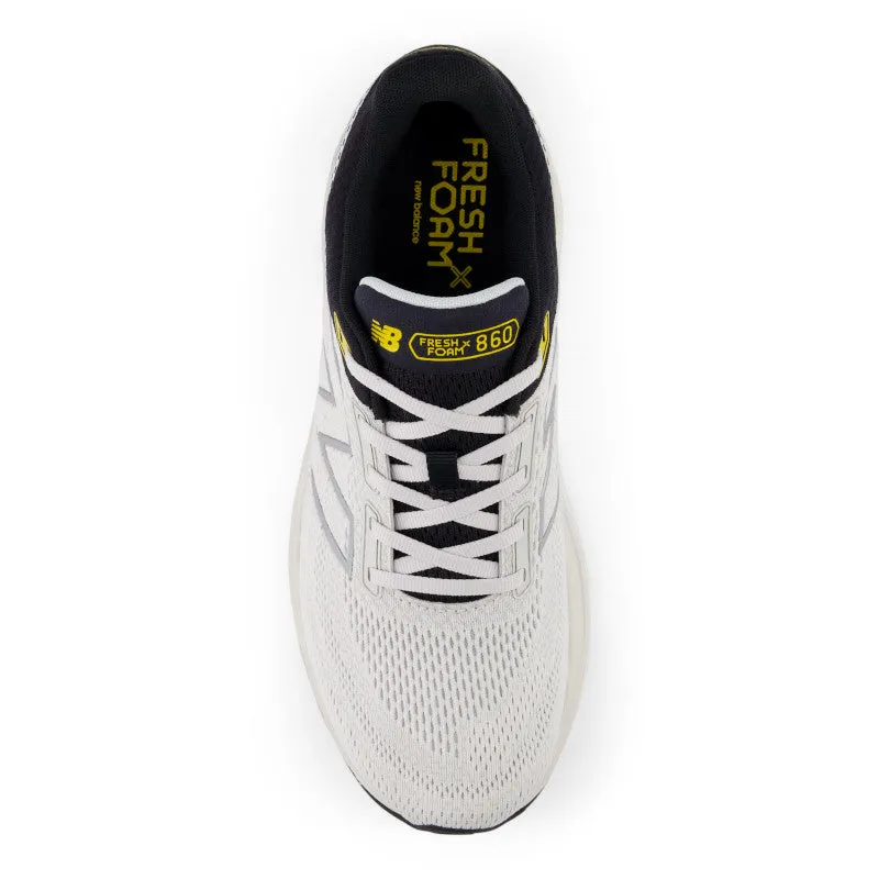 running in a savannah area shoes Fresh Foam X 860v14 - Grey Matter with Black and Ginger Lemon - Men's
