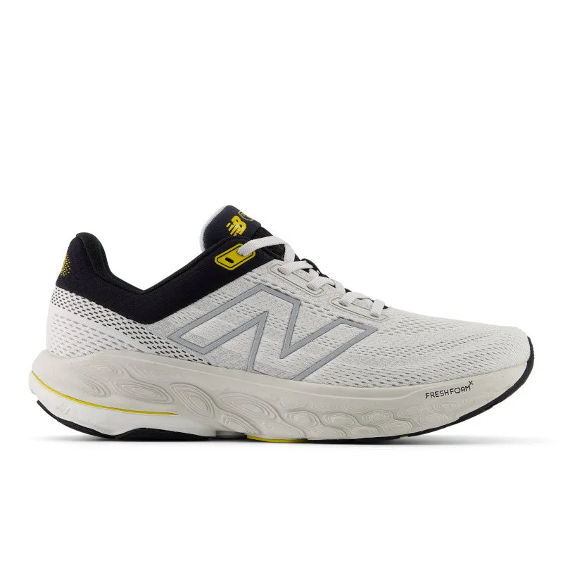 stripe - pattern shoes Fresh Foam X 860v14 - Grey Matter with Black and Ginger Lemon - Men's